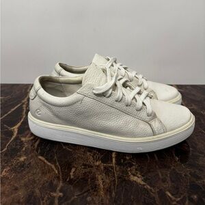 ECCO Men's Street Tray Classic Sneaker White Leather Sz 9-9.5